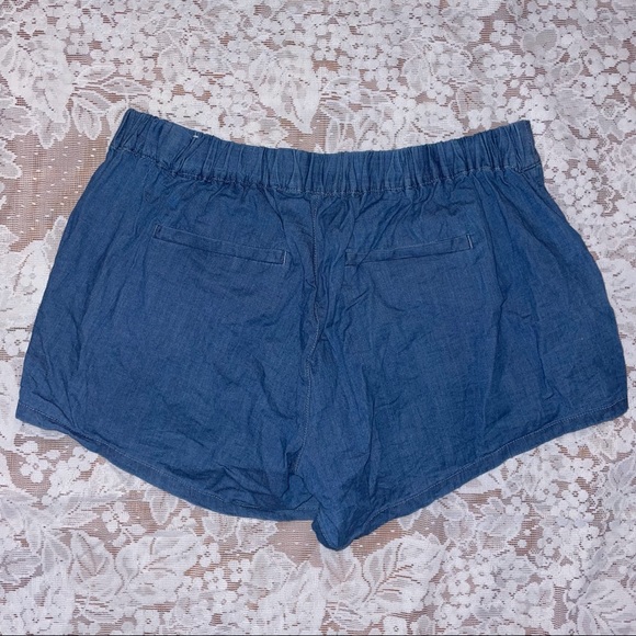 Torrid | Chambray Pull On Shorts - Picture 3 of 4